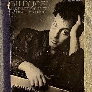 Billy Joel Greatest Hits Volume I & Volume 2 Piano Vocal Guitar Music Book